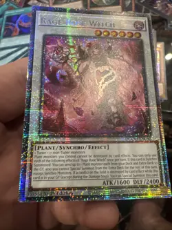 Yu-Gi-Oh! Rage Rose Witch Starlight Rare light scuff on upper right corner - Image 4