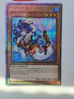 Yu-Gi-Oh Mermaid Abysslinde RA04-EN011 Quarter Century Secret Rare - Image 1