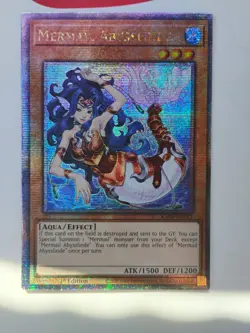 Yu-Gi-Oh Mermaid Abysslinde RA04-EN011 Quarter Century Secret Rare - Image 2