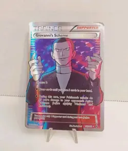 Giovannis Scheme 162/162 XY BREAKthrough Holo Full Art Pokemon TCG Card LP+/NM - Image 1