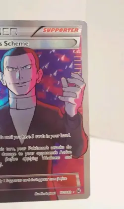Giovannis Scheme 162/162 XY BREAKthrough Holo Full Art Pokemon TCG Card LP+/NM - Image 4