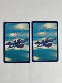 Rare Cacnea & Lotad Poker Pokemon Sapphire Playing Cards Kyogre Back 2003 LP/NM - Image 2