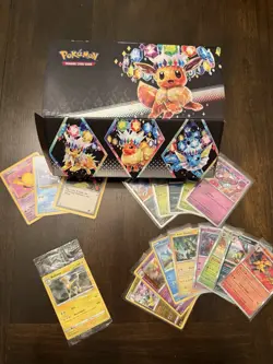 Pokemon TCG Bulk Common/Uncommon Cards +Promos/Extras In Prismatic Surprise Box - Image 1