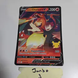 JUMBO Lance’s Charizard V Card SWSH133 Pokemon Celebrations - Image 1