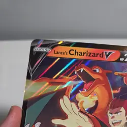 JUMBO Lance’s Charizard V Card SWSH133 Pokemon Celebrations - Image 3