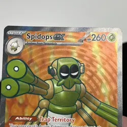 Spidops EX 223/198 Ultra Rare Full Art Pokemon Card Scarlet & Violet Base Set NM - Image 3