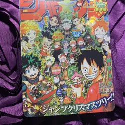 Monkey D. Luffy ONE PIECE + Demon Slayer JUMP MANGA Waifu Anime Holo Card - Image 3