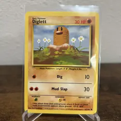Pokemon Card Diglett WOTC Base Set Common 47/102 HSC1 - Image 1