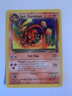 Vintage Rare Dark Charizard, Dark Charmeleon, Charmander Pokemon Cards Team R - Image 4