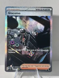 Pokemon TCG Giacomo Holo Card 267/193 Sv02: Paldea Evolved - Image 1
