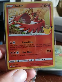 Ho-Oh 001/025 Celebrations Holo Foil HO-OH - 25th Anniversary - Pokemon Card TCG - Image 1
