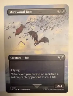 MTG - Mirkwood Bats - Borderless #421 - The Lord of the Rings - Near Mint - Image 1