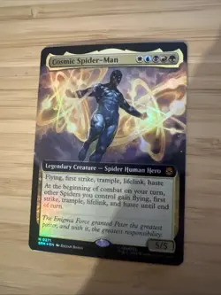 WOTC Marvel's Spider-Man Cosmic Spider-Man (Extended Art) (MR) (Foil) NM - Image 1
