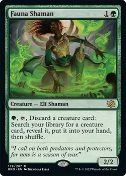 1 x Fauna Shaman - Foil - The Brothers' War - NM-Mint - MTG - Image 1