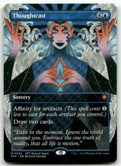 Thoughtcast (Borderless) #85 MTG Aetherdrift Special Guests NM X1 - Image 1