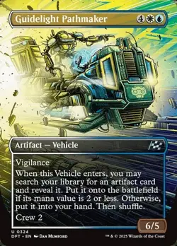 1x Guidelight Pathmaker - Extended Art NM Eng MTG - Aetherdrift - Image 1