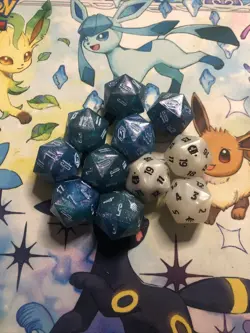 MAGIC Final Fantasy Spindown Die White & Crystal Blue Gift Bundle Lot Of 11 - Image 2