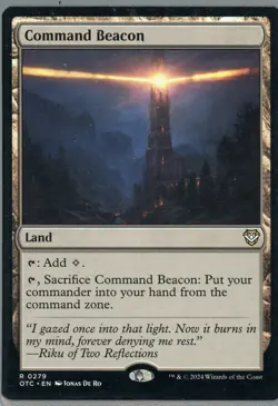 2024 Magic the Gathering Command Beacon Land Near Mint - Image 1