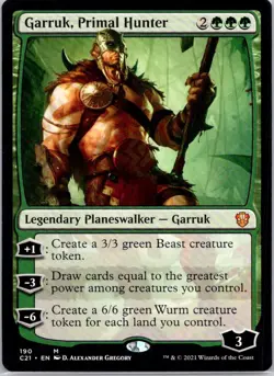 Garruk, Primal Hunter M Commander 2021 190 NM - Image 1