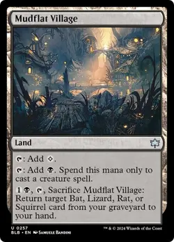 MUDFLAT VILLAGE x4 mtg NM-M Bloomburrow 4 Unc - Image 1