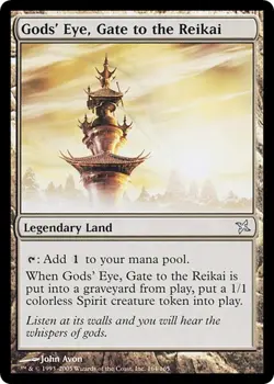 GODS' EYE, GATE TO THE REIKAI mtg Very Light Play Betrayers of Kamigawa 1 Unc - Image 1