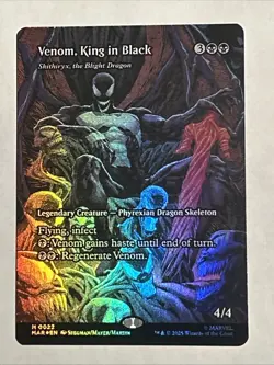 Magic The Gathering Spider-Man Venom King In Black Mythic Full Art Foil NM - Image 1