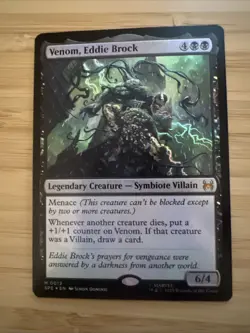 WOTC Marvel's Spider-Man: Eternal-Legal Venom, Eddie Brock (MR) (Foil) NM - Image 2
