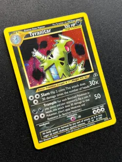Pokemon TCG Tyranitar Neo Discovery 12/75 Holo Unlimited Rare Card WOTC - Image 2