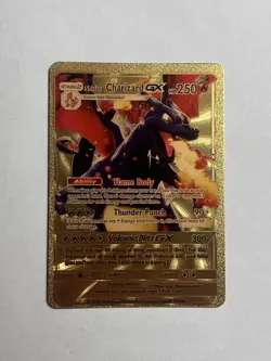 SHINING Charizard GX ULTRA RARE Gold Foil Pokemon Card MINT/NEAR MINT - Image 1