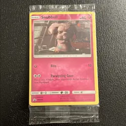 Sealed Snubbull SM200 Detective Pikachu Movie Black Star Promo Holo Pokemon TCG - Image 1