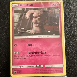 Sealed Snubbull SM200 Detective Pikachu Movie Black Star Promo Holo Pokemon TCG - Image 2