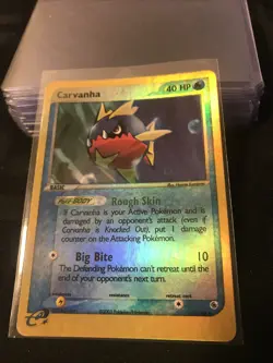 Pokemon EX Ruby & Sapphire Carvanha 51/109 Reverse Holo NM Condition - Image 1