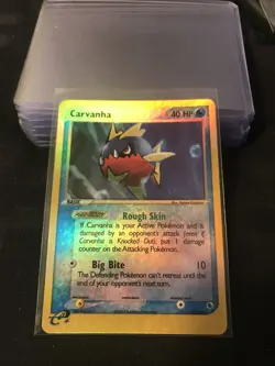 Pokemon EX Ruby & Sapphire Carvanha 51/109 Reverse Holo NM Condition - Image 2