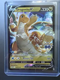 Pokemon TCG 2022 Sword & Shield Black Star Promo DRAGONITE V SWSH235 MINT - Image 1