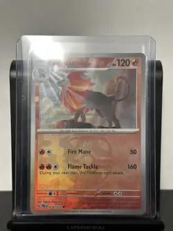 Pokemon Prismatic Evolutions Pyroar 016/131 (Masterball Pattern) Holo NM - Image 1