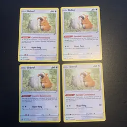 Pokemon TCG: Bidoof 111/159 Playset X4 Crown Zenith Mint/Near Mint - Image 1