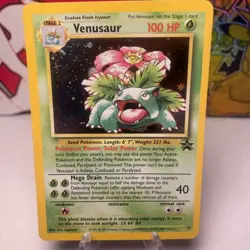 Venusaur 13 Black Star Promo Holo Vintage 1995 1999 Pokemon WOTC MP - Image 1