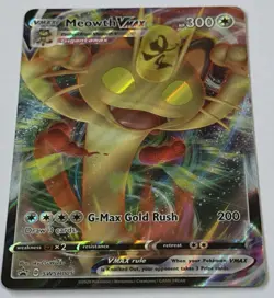 Meowth VMAX SWSH005 & Meowth V SWSH004 Ultra Rare Promo Pokemon TCG NM - Image 3
