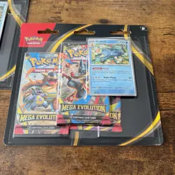 2x Pokemon TCG Mega Evolution Triple Booster Pack Blister Golduck & Psyduck - Image 3