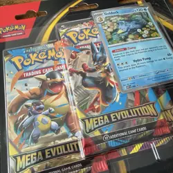2x Pokemon TCG Mega Evolution Triple Booster Pack Blister Golduck & Psyduck - Image 5