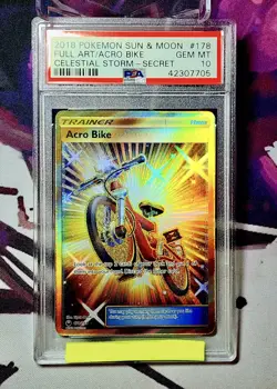 Pokemon TCG - Celestial Storm - Acro Bike #178 Secret Rare - PSA 10 - Image 2