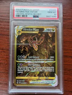 Pokemon Giratina VSTAR Crown Zenith Secret Rare Full Art #GG69 PSA 10 Gem Mint - Image 1