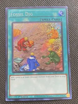 YuGiOh! - Fossil Dig RA01-EN053 Secret Rare 1st Edition Near Mint - Image 1