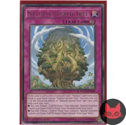 Yugioh Naturia Sacred Tree NECH-EN076 Rare 1st Edition NM - Image 1