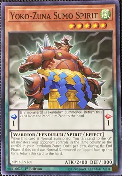 Yoko-Zuna Sumo Spirit MP18-EN168 2018 Mega-Tins Mega Pack 1st Ed - Yugioh Card - Image 1