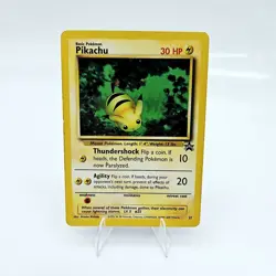 1999 Pikachu 27/53 Pokemon TCG WOTC Promo Card Black Star Promo - Image 1