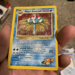 Pokemon TCG Misty's Tentacruel Gym Heroes Holo Card 10/132 Unlimited Lp-nm - Image 1
