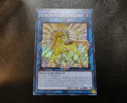 Knightmare Unicorn RA01-EN043 Platinum Secret Rare 1st Edition Yugioh Card NM - Image 1