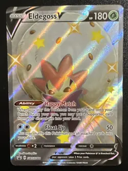 Eldegoss V - SWSH084 - Pokemon Shiny Promo Sword & Shield Ultra Rare Card NM - Image 1