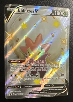 Eldegoss V - SWSH084 - Pokemon Shiny Promo Sword & Shield Ultra Rare Card NM - Image 2